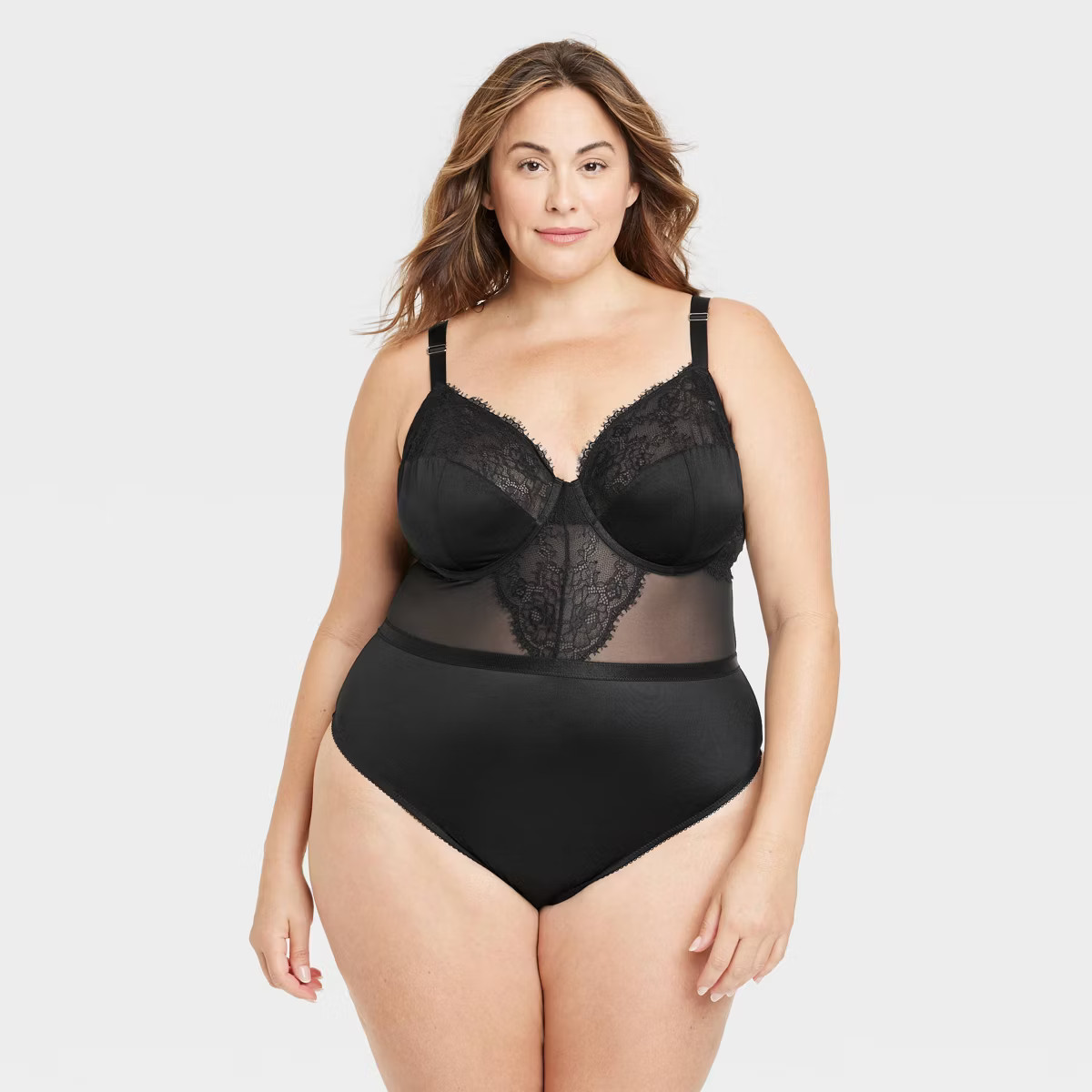 Women's Underwire Lace Lingerie Bodysuit - Auden™ Black | Target