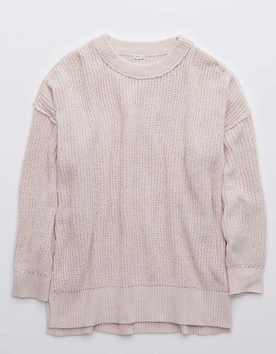 Aerie Chenille Oversized Sweater | American Eagle Outfitters (US & CA)