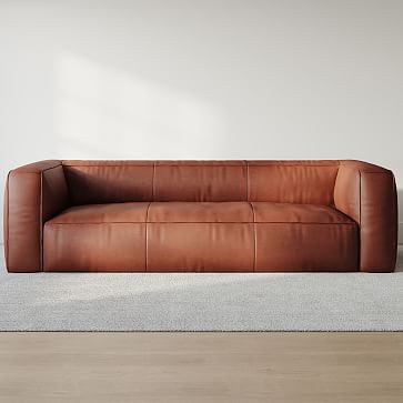 Thierry Leather Sofa (96") | West Elm (US)