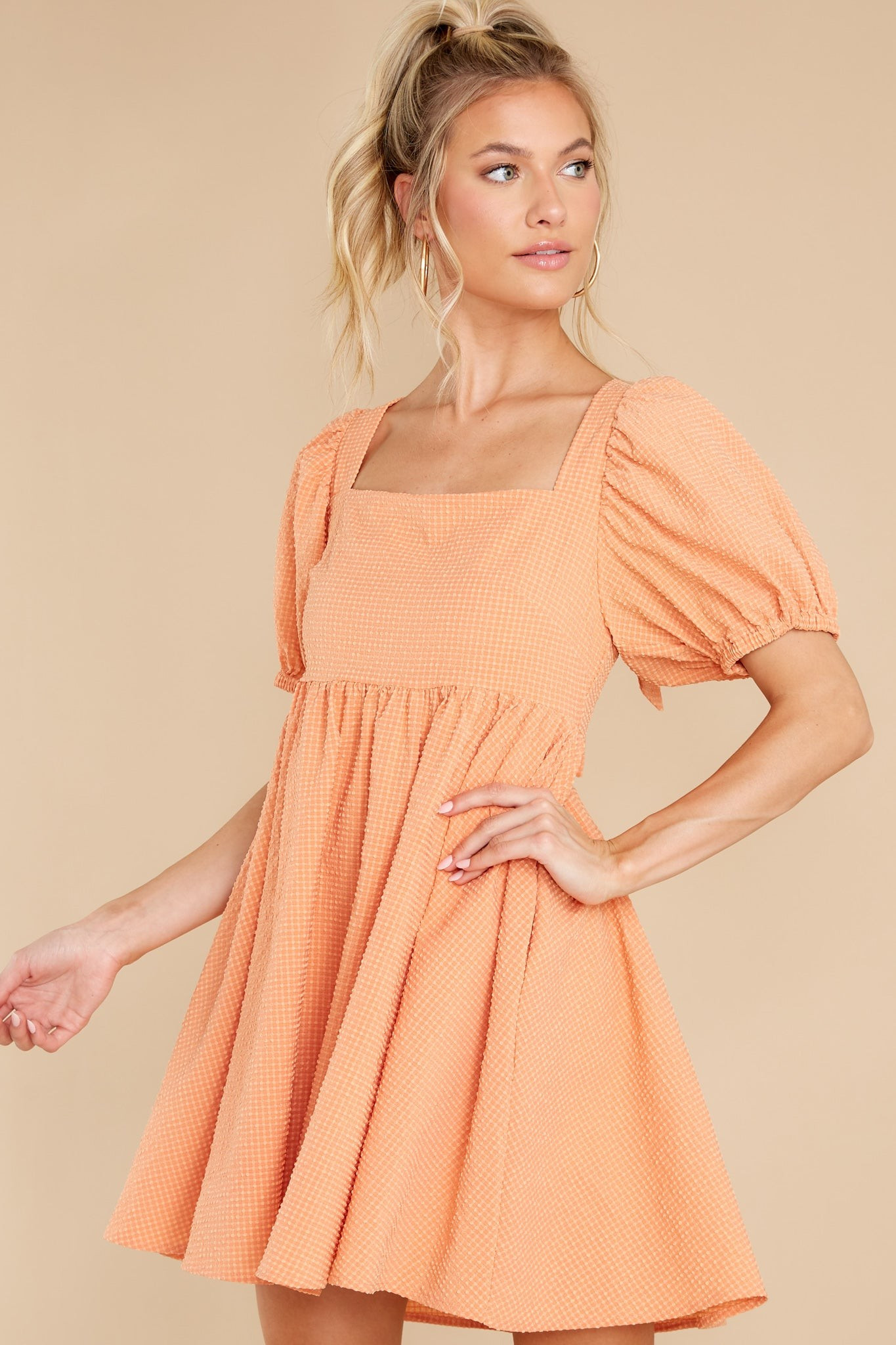 One Kiss Away Peach Dress | Red Dress 