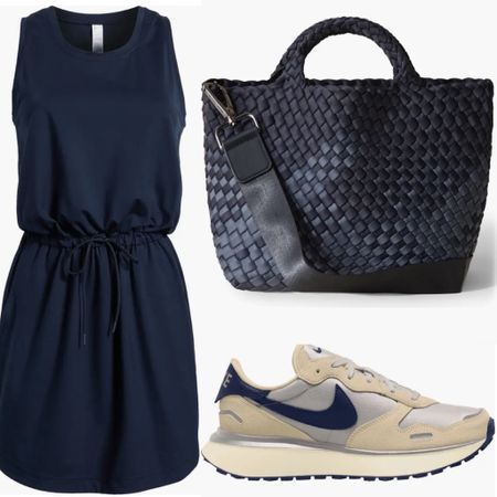 Navy dress
Workout 
Weekend outfit 
Casual outfit 
Nike sneakers 
Sneakers 
Tote bag

Spring Dress 
Vacation outfit
Spring outfit
#Itkseasonal
#Itkover40
#Itku

#LTKFindsUnder100 #LTKItBag #LTKShoeCrush
