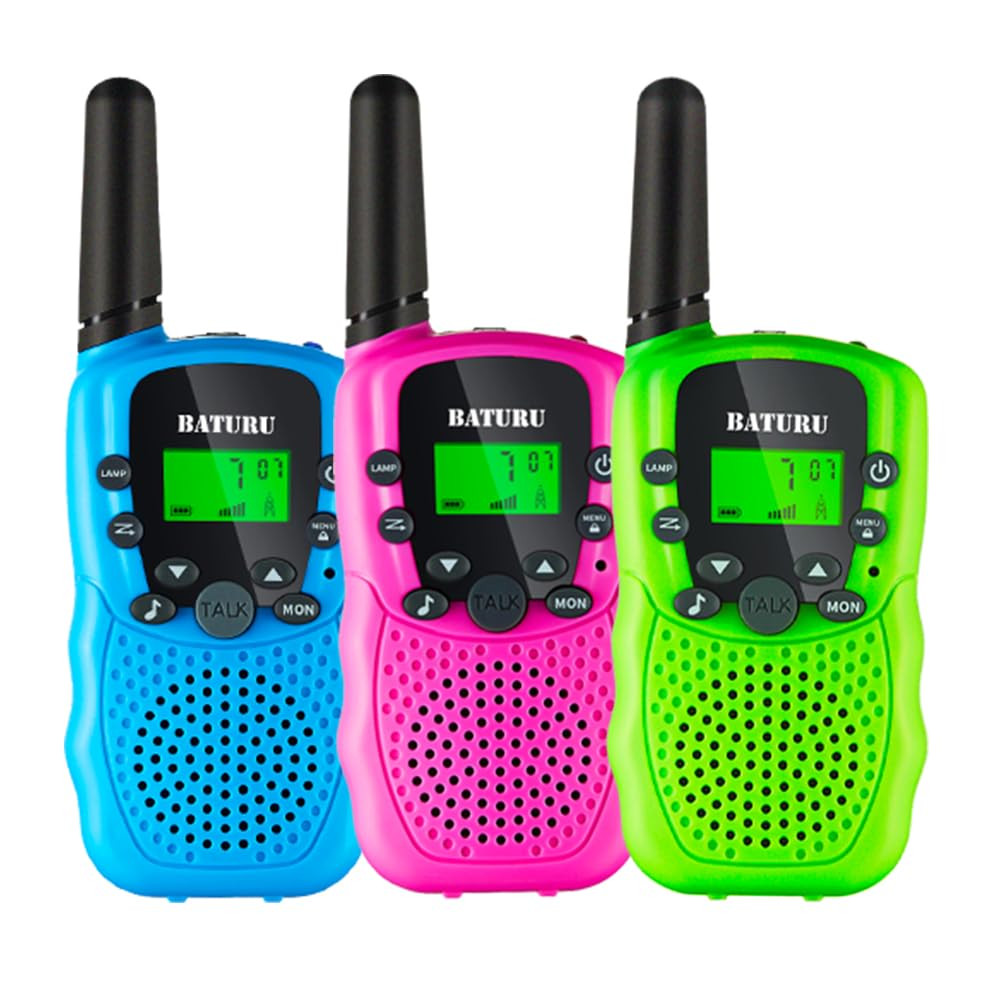 BATURU Walkie Talkies for Kids 3 Miles Long Range, Battery-Saving Walkie Talkie with Clear Sound,... | Amazon (US)