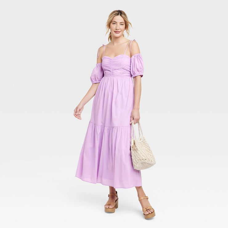 Women's Puff Short Sleeve A-Line Dress - Universal Thread™ | Target