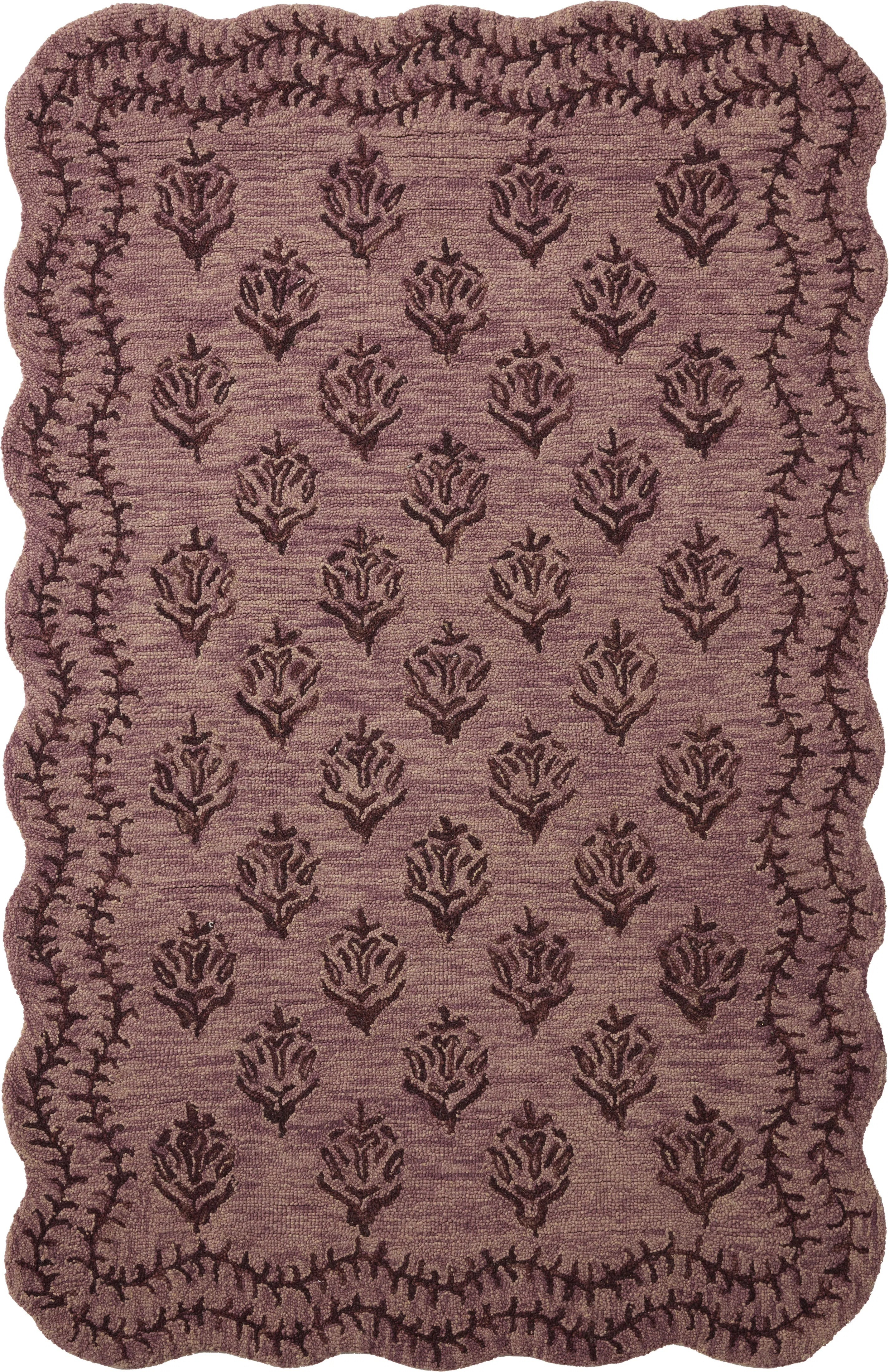Rifle Paper Company x Loloi Lisette Plum / Dark Plum  Area Rug | Wayfair North America