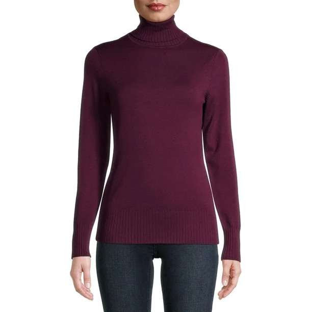 Time and Tru Women's Turtleneck Sweater | Walmart (US)