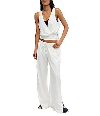 FP Movement Hot Shot V-Neck Sleeveless Tank Top and Low-Slung Wide Leg Pant Two-Piece Set -  XL | Dillard's