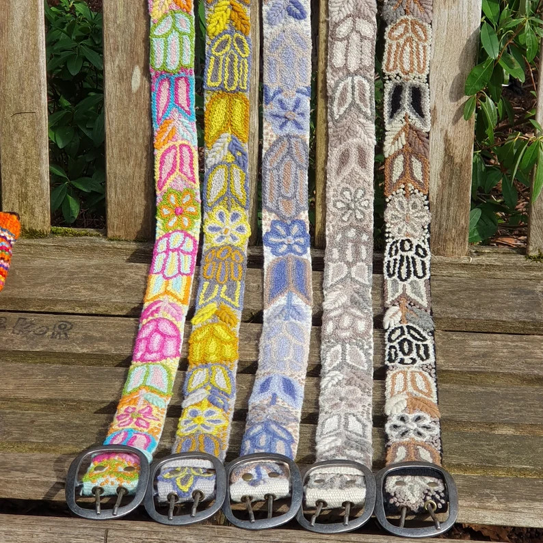 Espi Peruvian Embroidered Belt , Wool Belt, Gifts for Her, Boho Belt, Women Belt, Ethnic Woven Be... | Etsy (US)