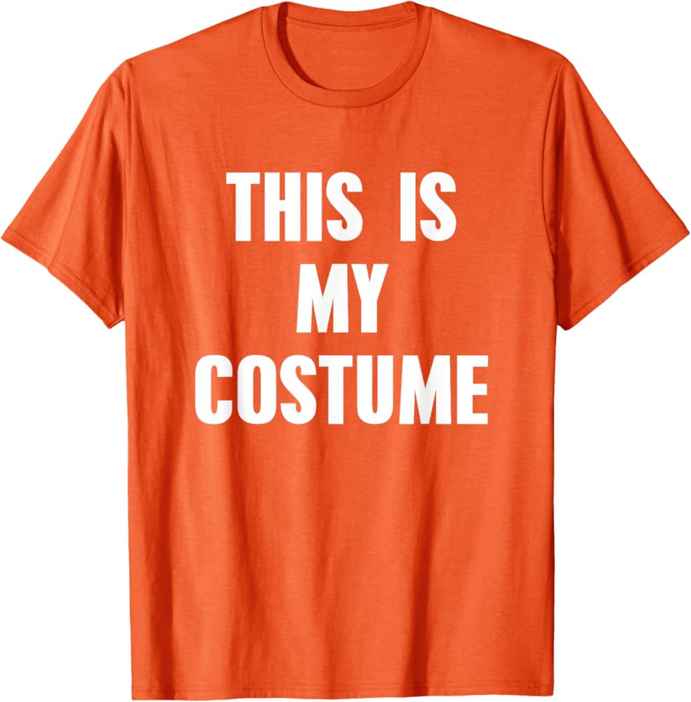 This Is My Costume T-Shirt Funny Halloween Costume Shirt T-Shirt | Amazon (US)