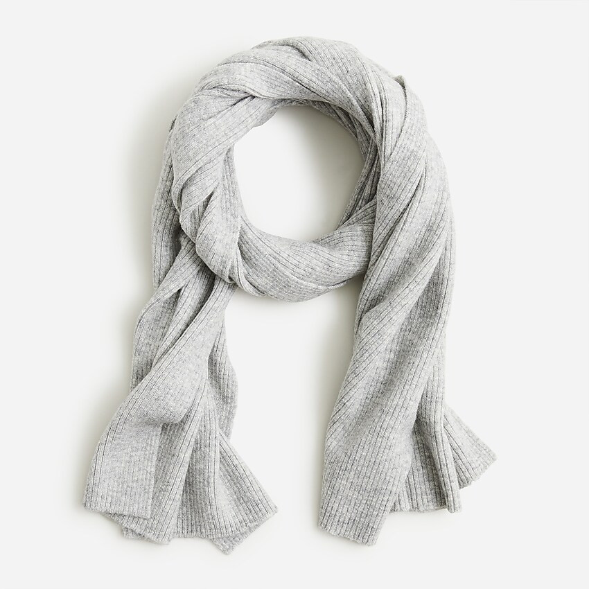 Ribbed scarf in supersoft yarn | J. Crew US