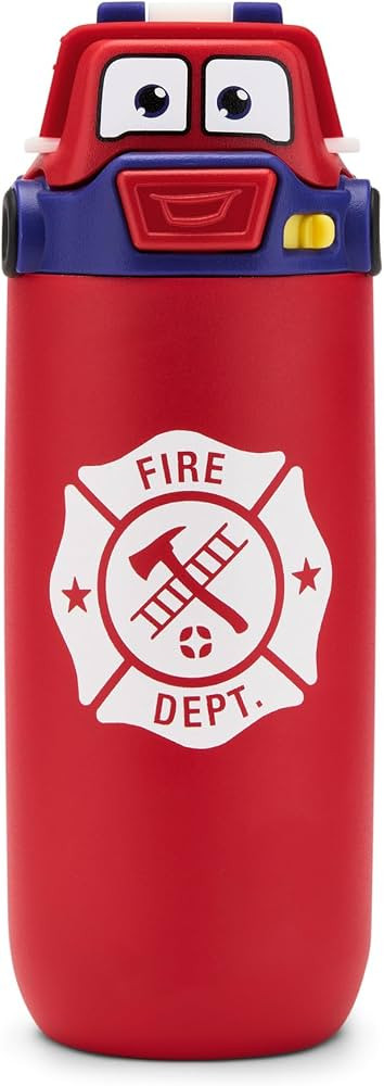 Ello Ellies 12oz Vacuum Insulated Stainless Steel Kids Water Bottle with Straw and Built-in Carry... | Amazon (US)