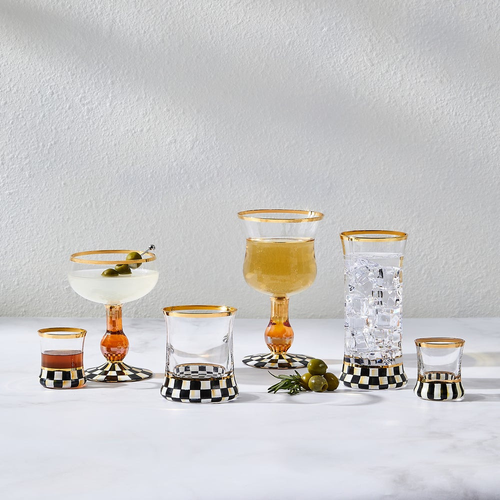 Courtly Check Glassware | MacKenzie-Childs