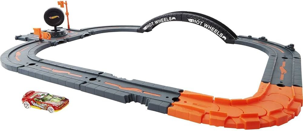 Hot Wheels Toy Car Track Set City Track Pack, 10 Component Parts, 1:64 Scale Vehicle | Amazon (US)