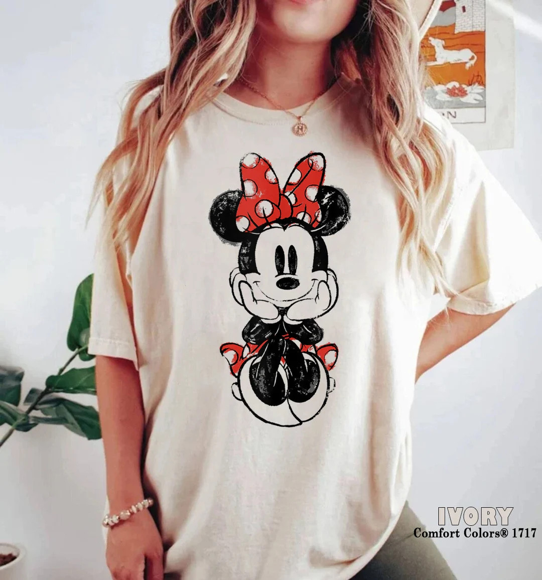 Minnie Shirt Vintage Minnie Shirt Disney Minnie Mouse Sweet - Etsy | Etsy (US)