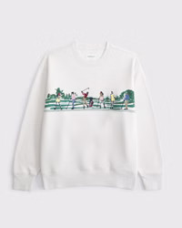 Women's Golf Graphic Oversized Sunday Crew | Women's Tops | Abercrombie.com | Abercrombie & Fitch (US)