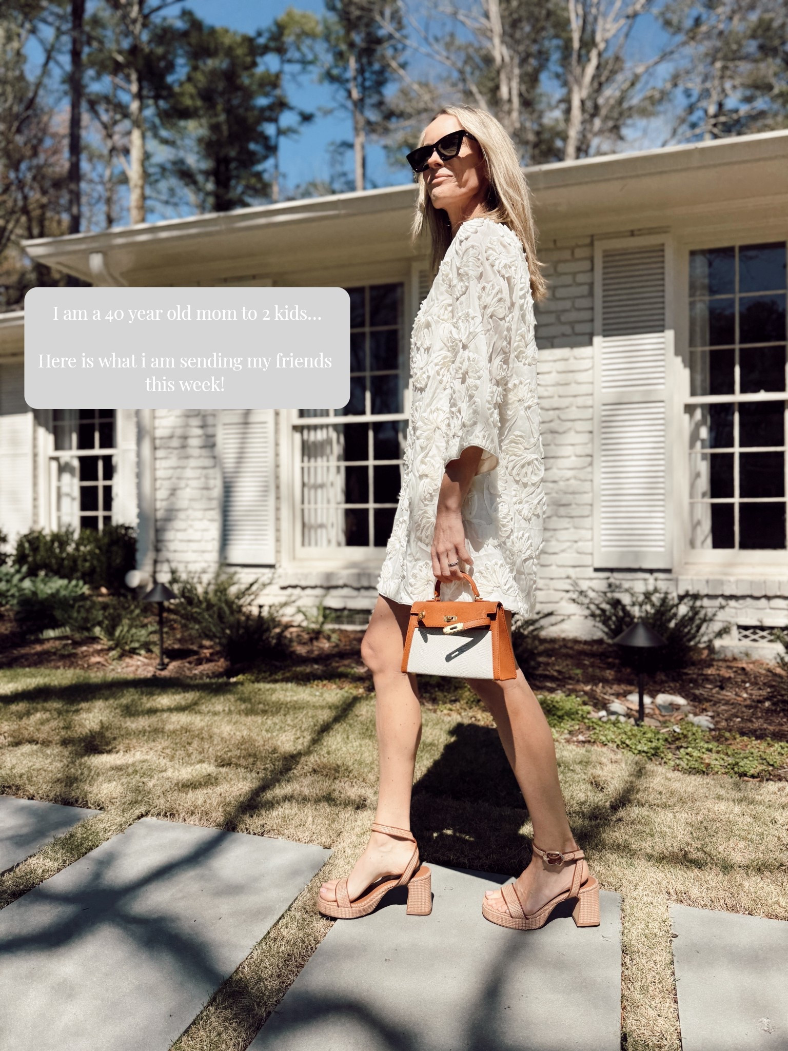 Faves us 40 year olds need to buy this week 🧡

Sizing /
Small dresses
Small gap
XS target romper 
Small le bop pants
25 mother jeans 
Small Zara top 
Small benaar blue dress
Small amzon top 
