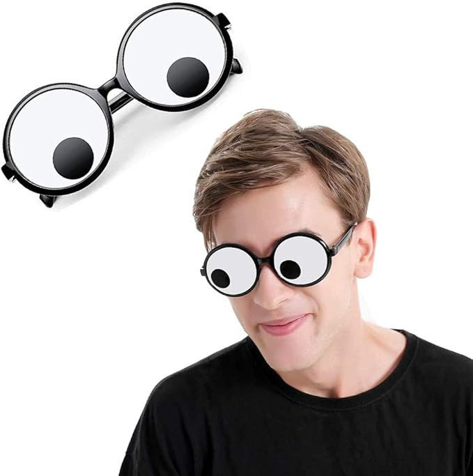 Delphinus Googly Eyes Glasses, Funny Googly Eyes Goggles Shaking Party Glasses Toys Novelty Shade... | Amazon (US)