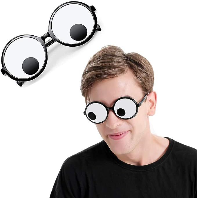 Delphinus Googly Eyes Glasses, Funny Googly Eyes Goggles Shaking Party Glasses Toys Novelty Shade... | Amazon (US)