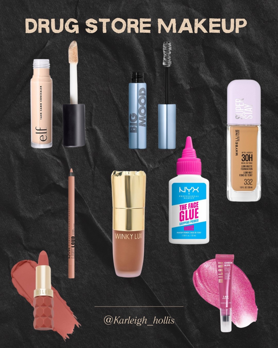 Current drug store makeup on hand  

#LTKOver40 #LTKU #LTKBeauty