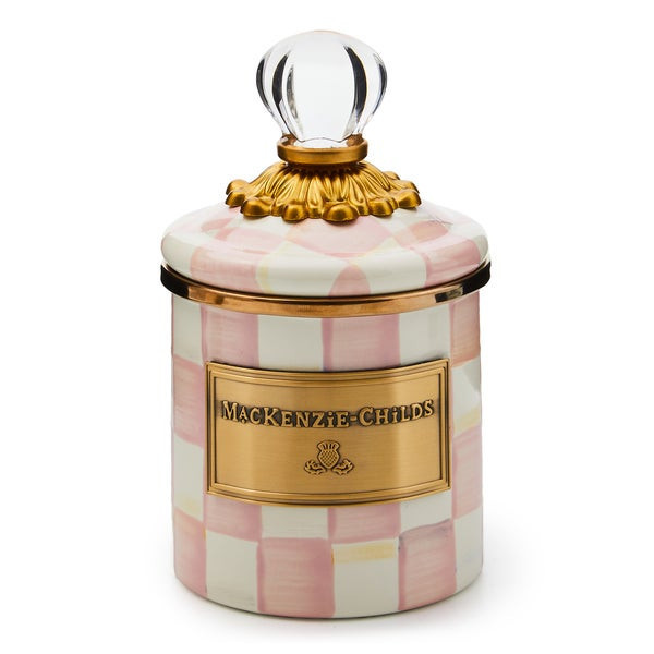MacKenzie-Childs Rosy Check Mini Canister Bag | MacKenzie-Childs