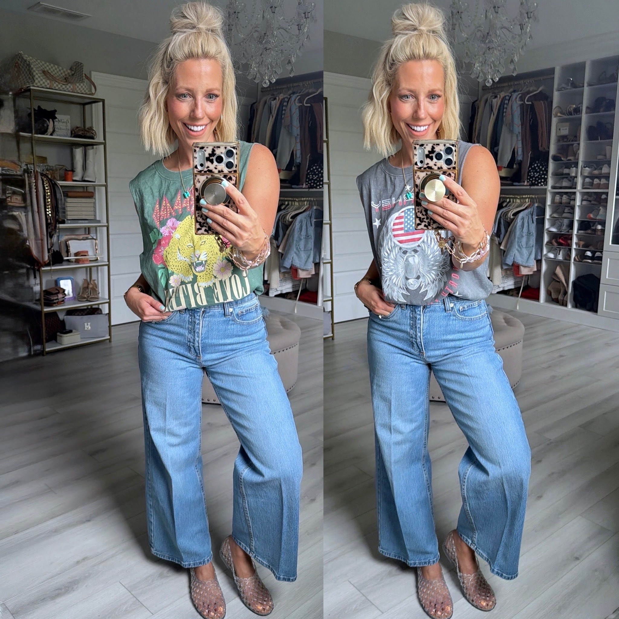 New arrivals!!! These graphic tanks and jeans are both so good!!
⬇️⬇️⬇️
Tank size medium but need small!
Jeans size 4

#LTKootd #LTKmomlife #LTKSeasonal