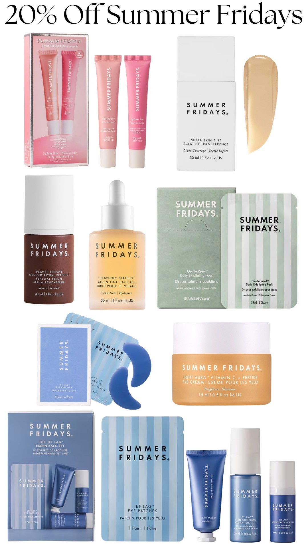 Save on Summer Fridays today only!! Code: HAPPY20 

#LTKSaleAlert #LTKBeauty #LTKgrwm