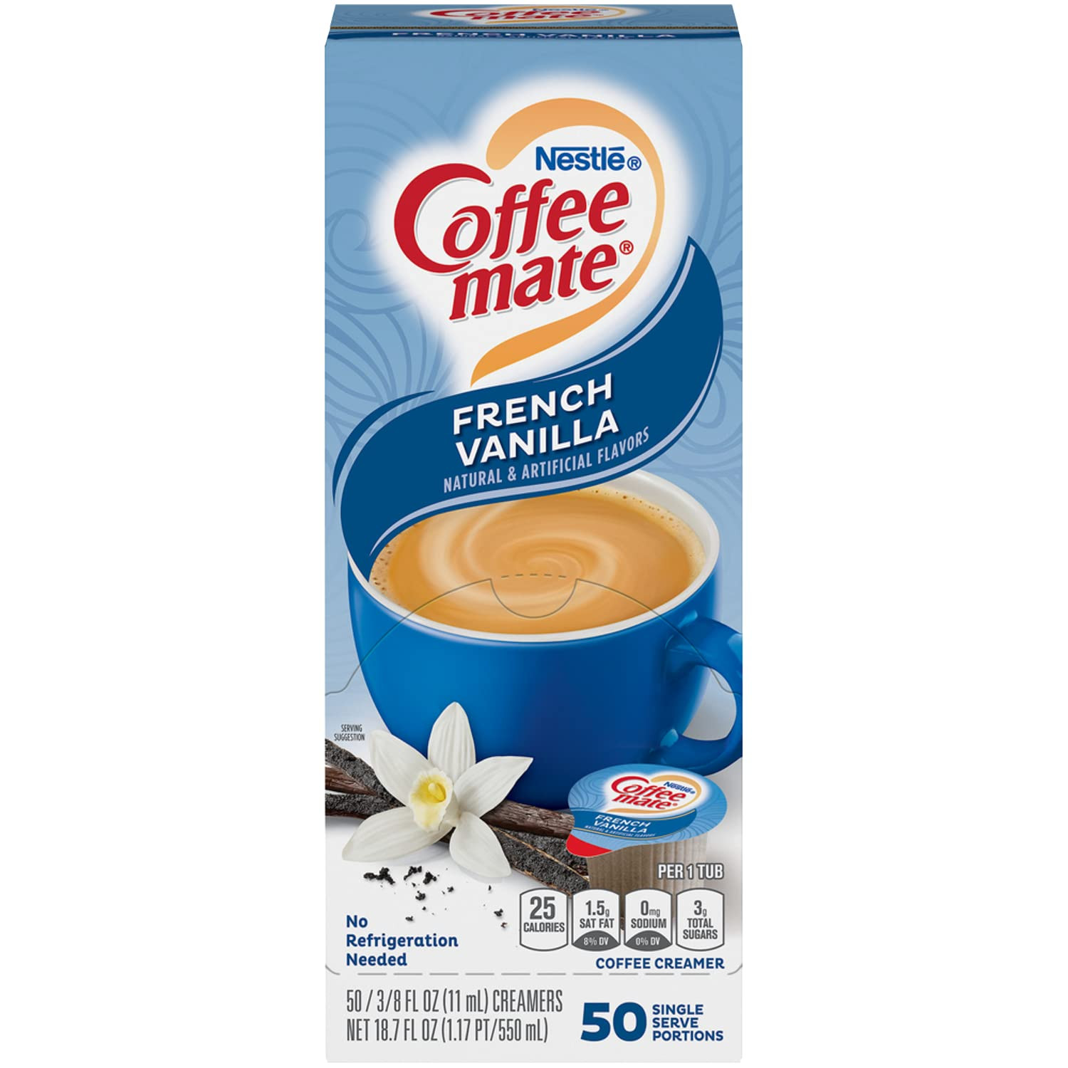 COFFEEMATE French Vanilla Creamer, 375oz, Pack of 50 | Amazon (UK)