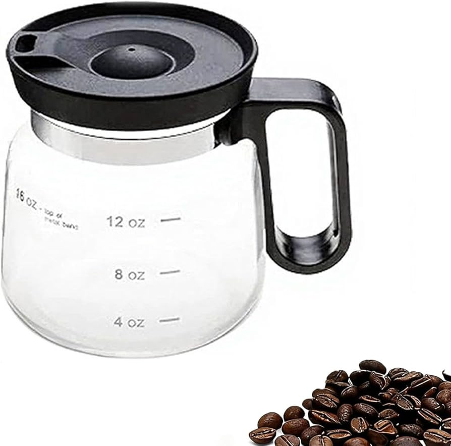 Coffee Pot Mug, 16 Oz Glass Coffee Mug - Coffee Pot Style, Portable, Mini Small Capacity Clear Cu... | Amazon (US)