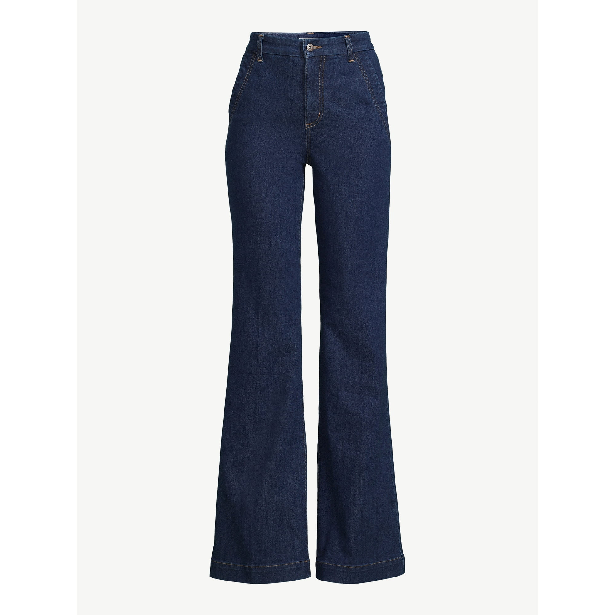 Sofia Jeans Women's Flare Trouser High-Rise Jeans, 30.5" inseam | Walmart (US)