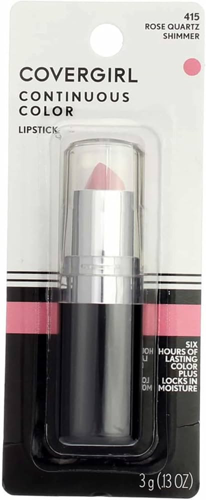 COVERGIRL Continuous Color Lipstick Rose Quartz 415, .13 oz (packaging may vary) | Amazon (US)