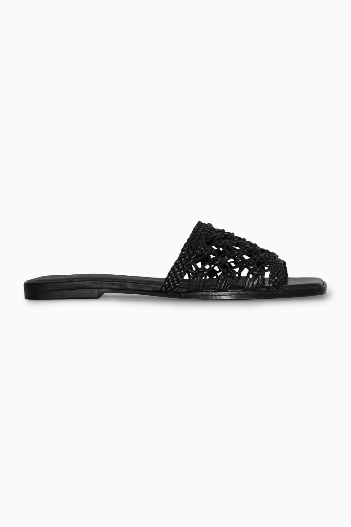 MACRAMÉ LEATHER SLIDES | COS UK