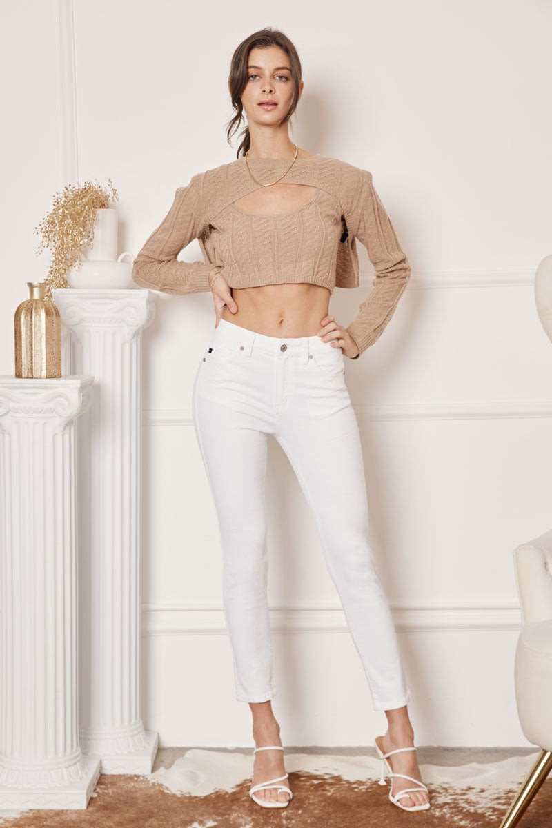 Paige High Rise Ankle Skinny Jeans | Kancan USA