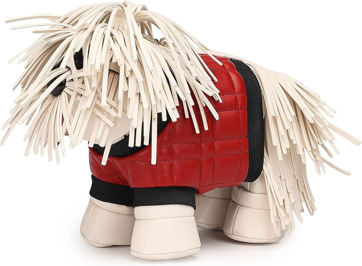 Women PU Leather Unique Novelty Dog Shaped Crossbody Shoulder Bag Handbag Purse | Amazon (US)