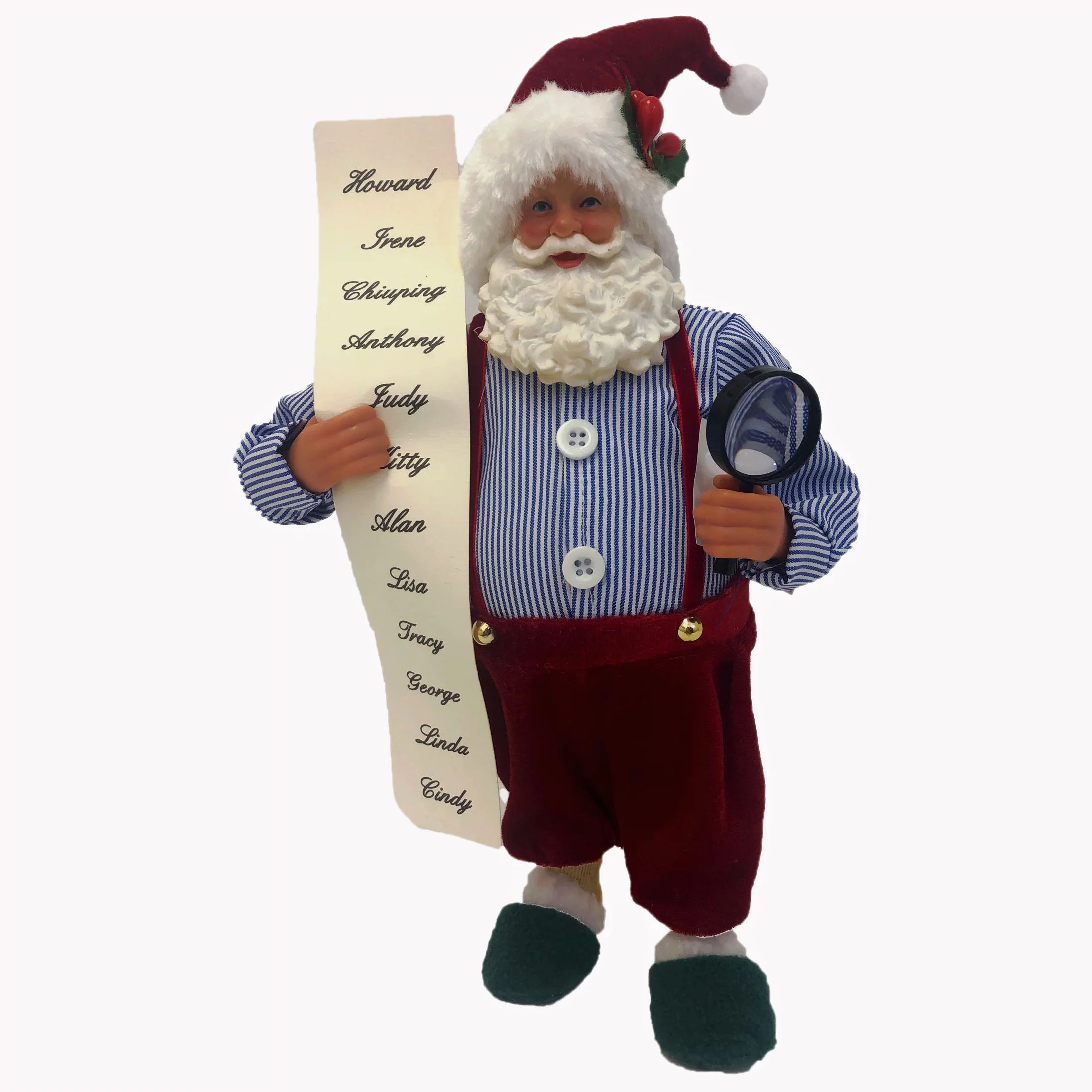 Holiday Time Santa with List Indoor Decor, 11" - Walmart.com | Walmart (US)