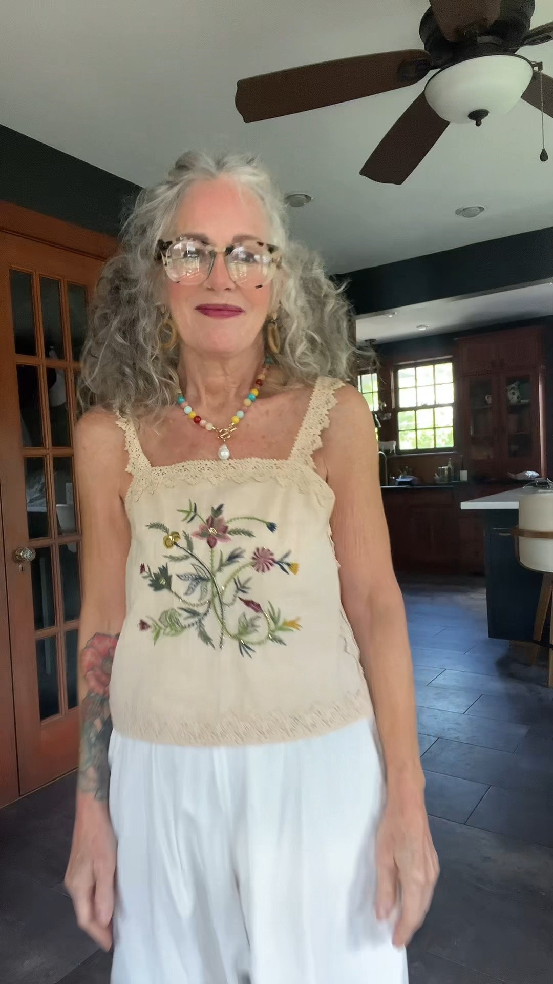 OOTD for 6/22/2026. Shirt is Jennifer and Grace from TJMaxx and pants are RudyJude pillowcase pants. Daily ootd for me a 64 yr old mom of 4, Gigi to 6 and p/t caregiver to my mom with dementia❤️ #agelessfashion #ootd#styleinspo

#LTKdayinmylife #LTKgrwm #LTKootd