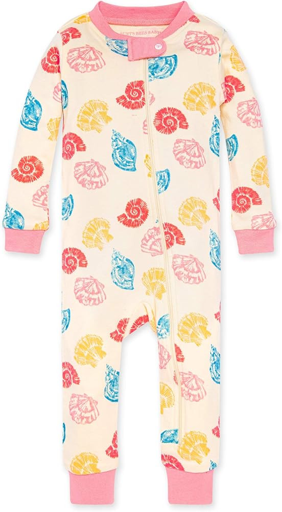 Burt's Bees Baby baby-girls Sleeper Pajamas, Zip Front Non-slip Footed Sleeper Pjs, 100% Organic ... | Amazon (US)