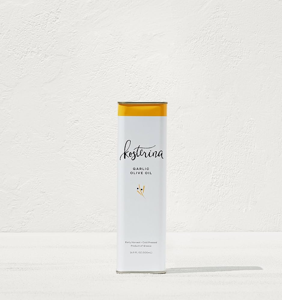 Kosterina - Garlic Olive Oil, Cold-Pressed EVOO, 2022/23 Early Harvest, Koroneiki Olives, Authent... | Amazon (US)