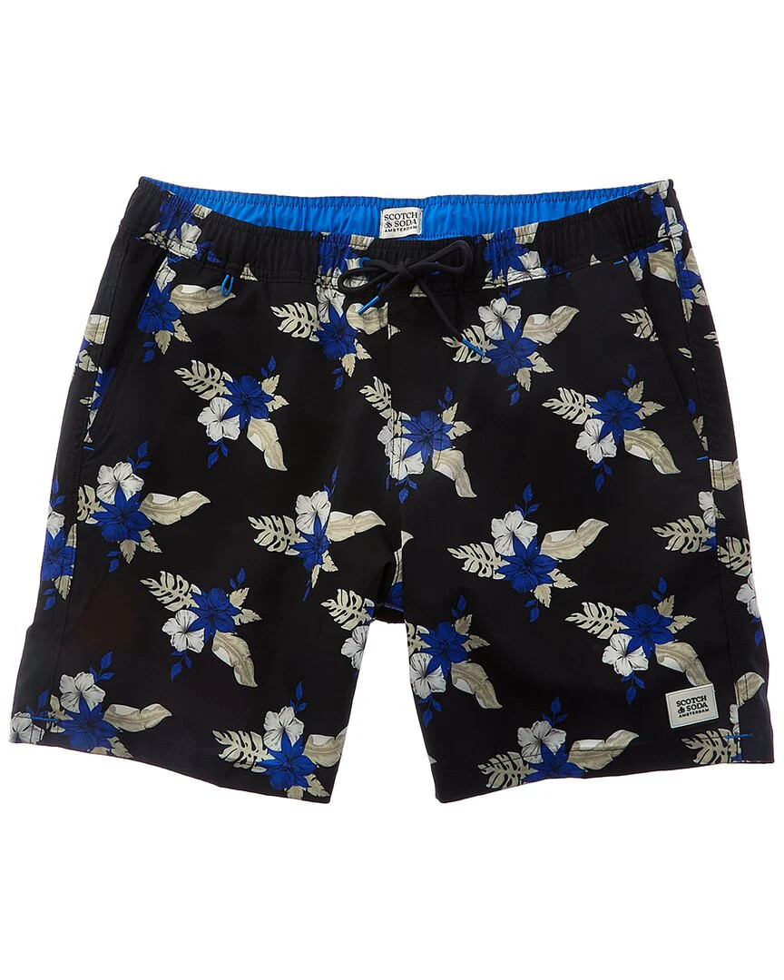 Scotch & Soda Midnight Garden Swim Trunk | Shop Simon