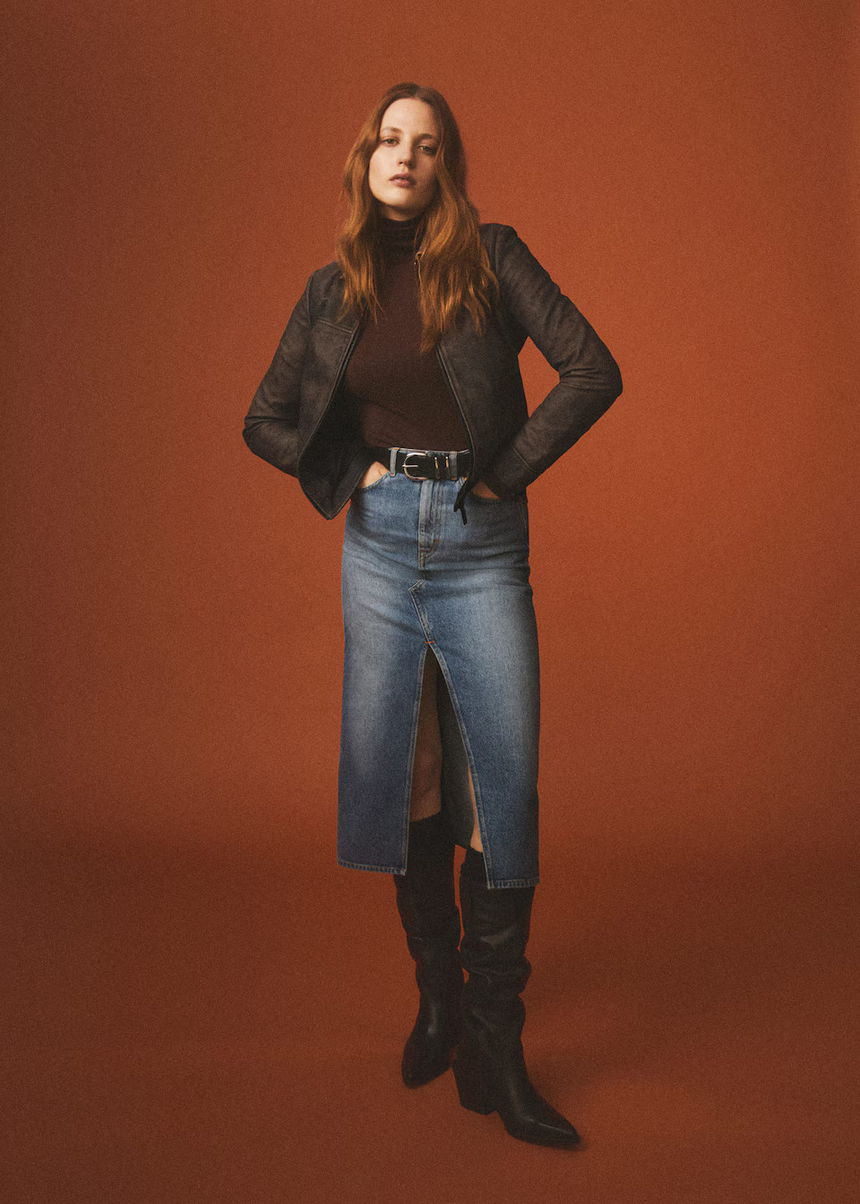 Cowboy leather boots -  Women | Mango United Kingdom | MANGO (UK)