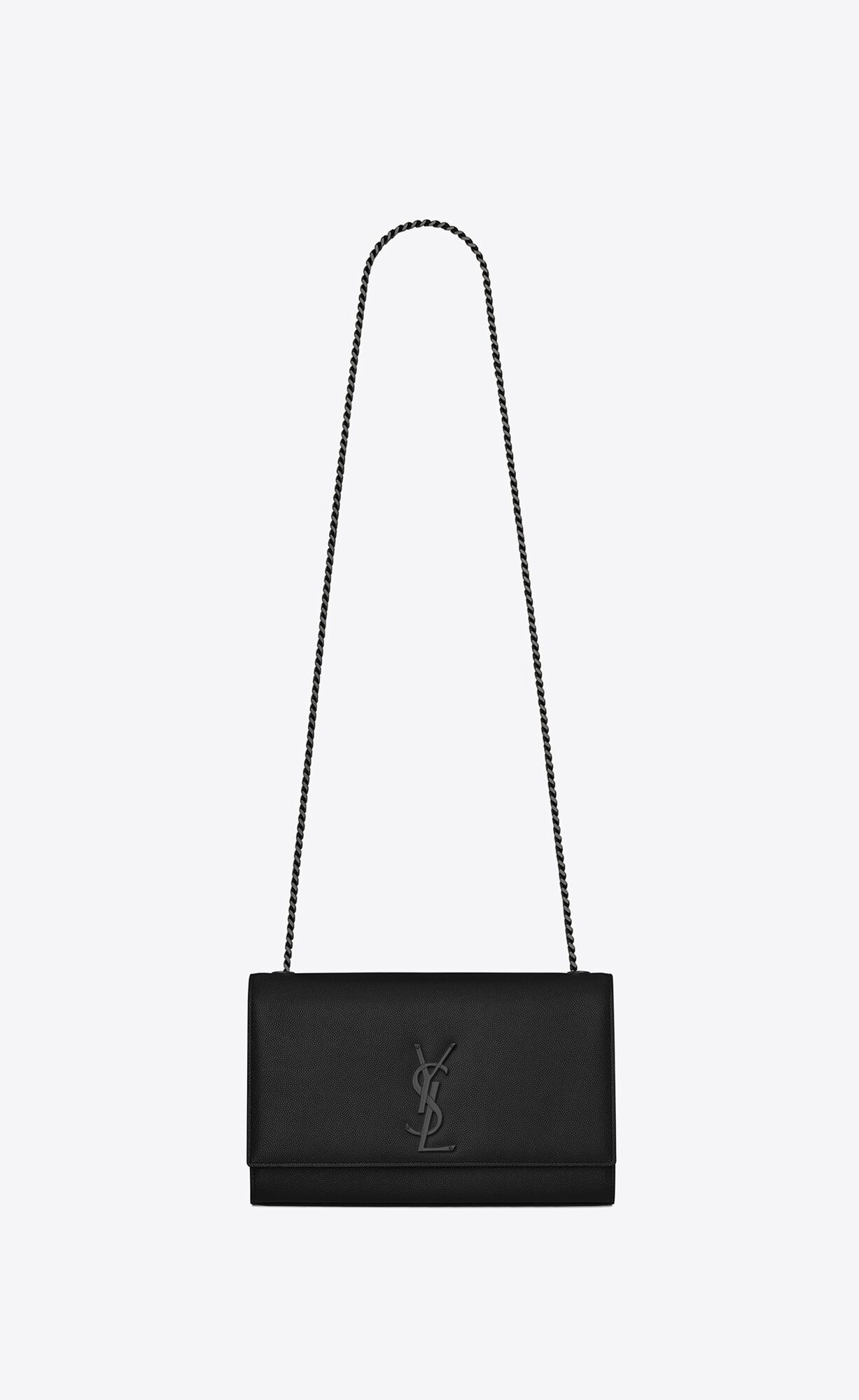 kate medium chain bag in grain de poudre embossed leather | Saint Laurent Inc. (Global)