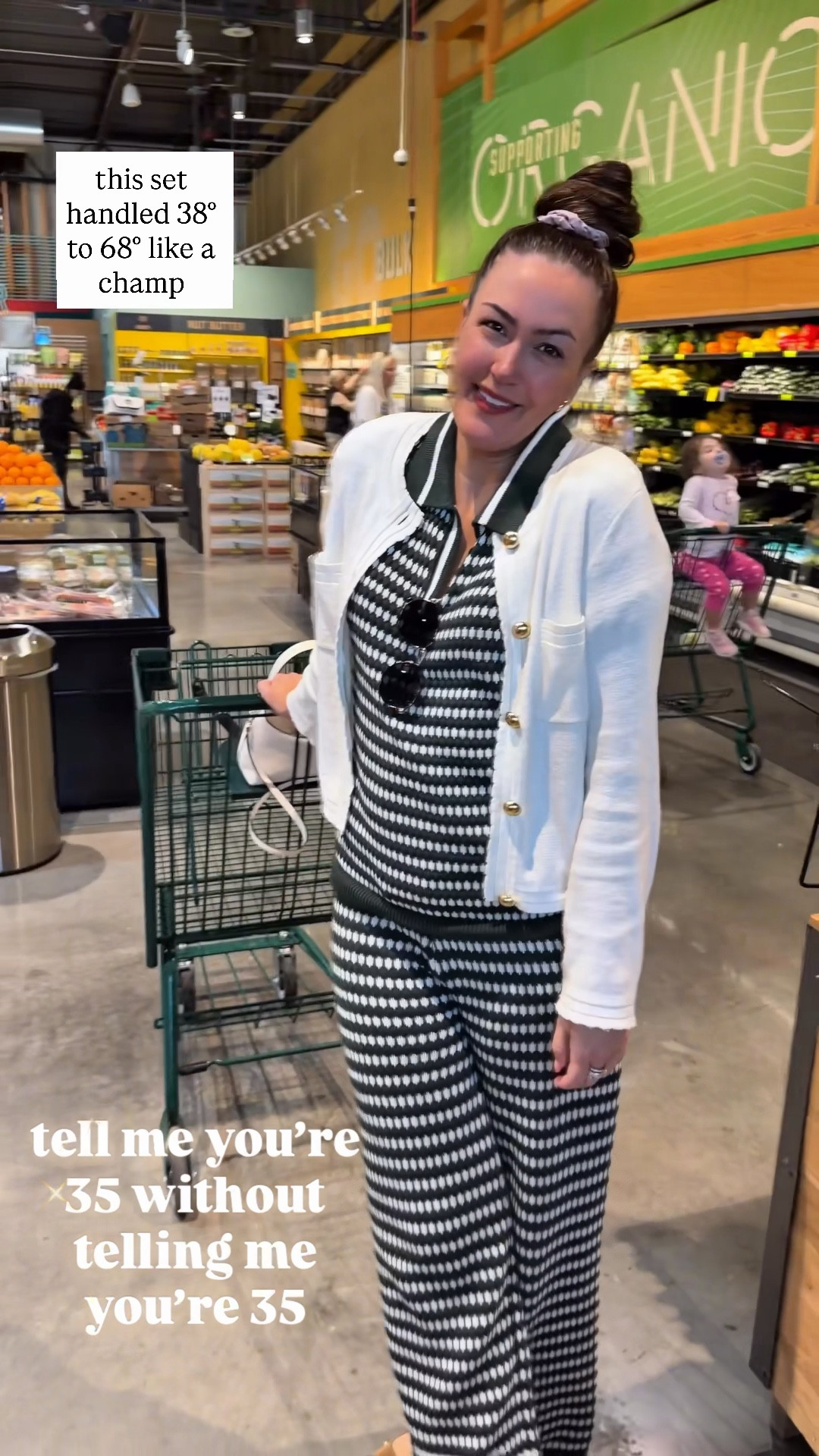 casual grocery run outfit for women over 30 🛒

easy everyday outfit formula:
cardigan + striped knit set + ballet flats

perfect for:
errands outfit
travel day outfit
airport outfit
comfortable spring outfit
casual mom style

5’6” • size 4/6 curvy wearing medium in the set (TTS) & cardigan (went up 1 for oversized fit), 8 in flats (TTS)

#LTKootd #LTKTravel #LTKdayinmylife