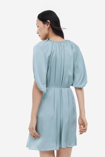 Tie-detail Satin Dress | H&M (US)
