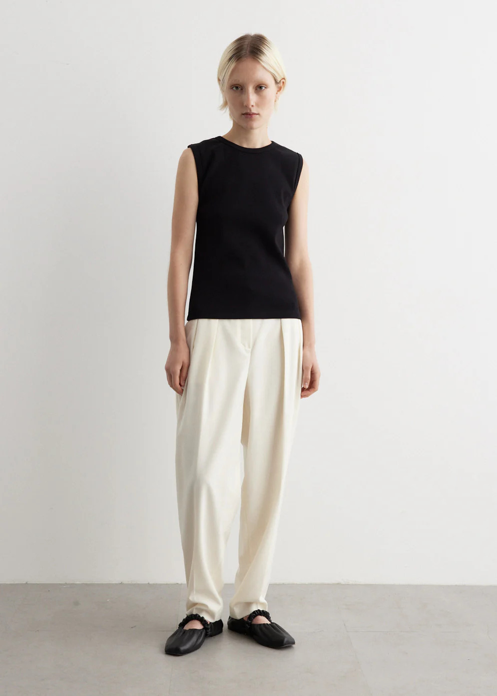 Double Pleat Tailored Trousers | Incu