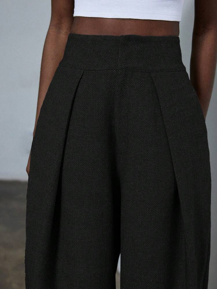 Aveloria Modichic New Stylish Design Sense Casual Pleated Loose Commuter Wide Leg Suit Pants | SHEIN