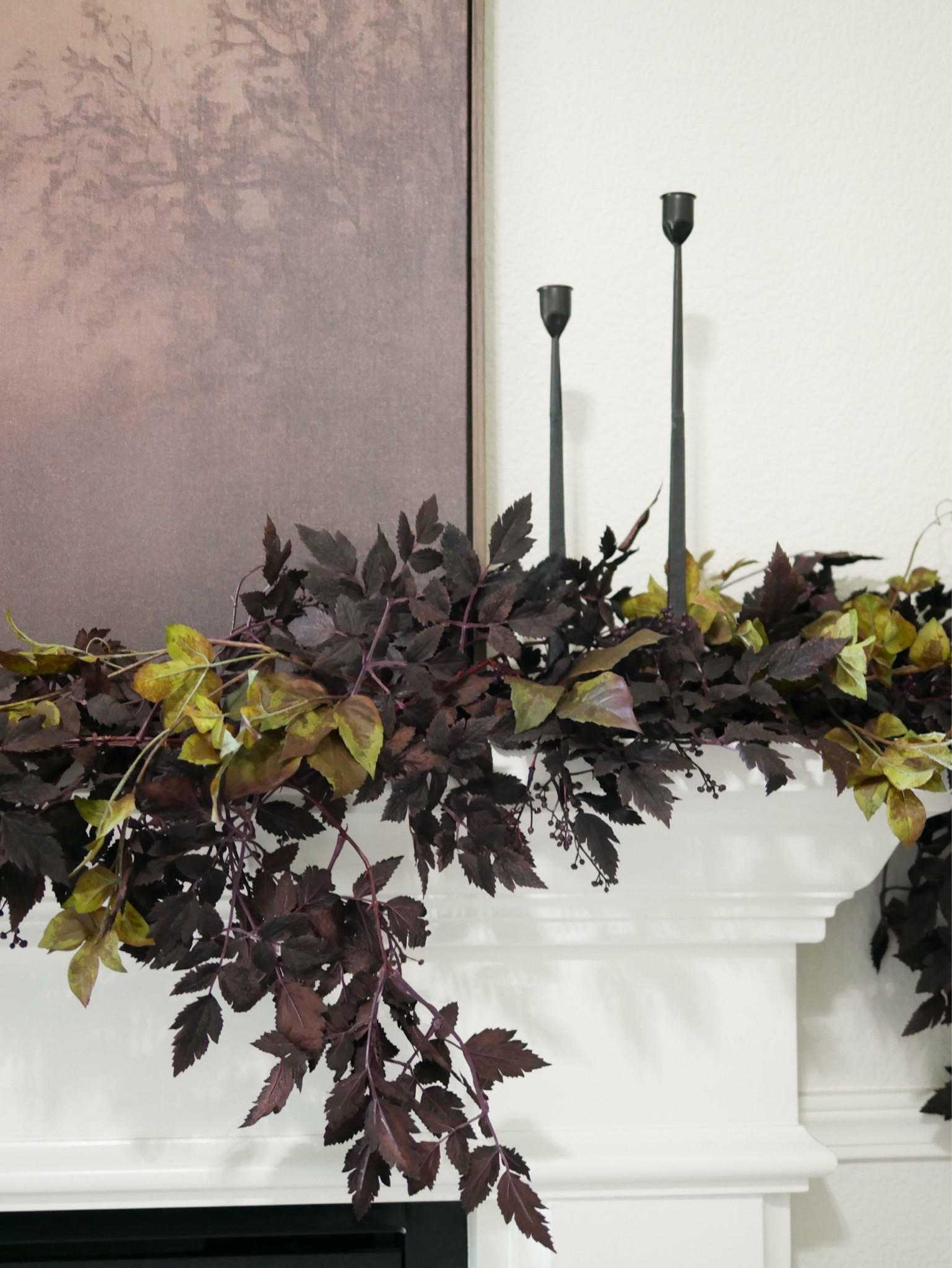 I love mixing foliage to create a realistic mantel look 🍂

3 Plum Cimicifuga Garlands 
3 Grape Ivy Stems

#LTKHome