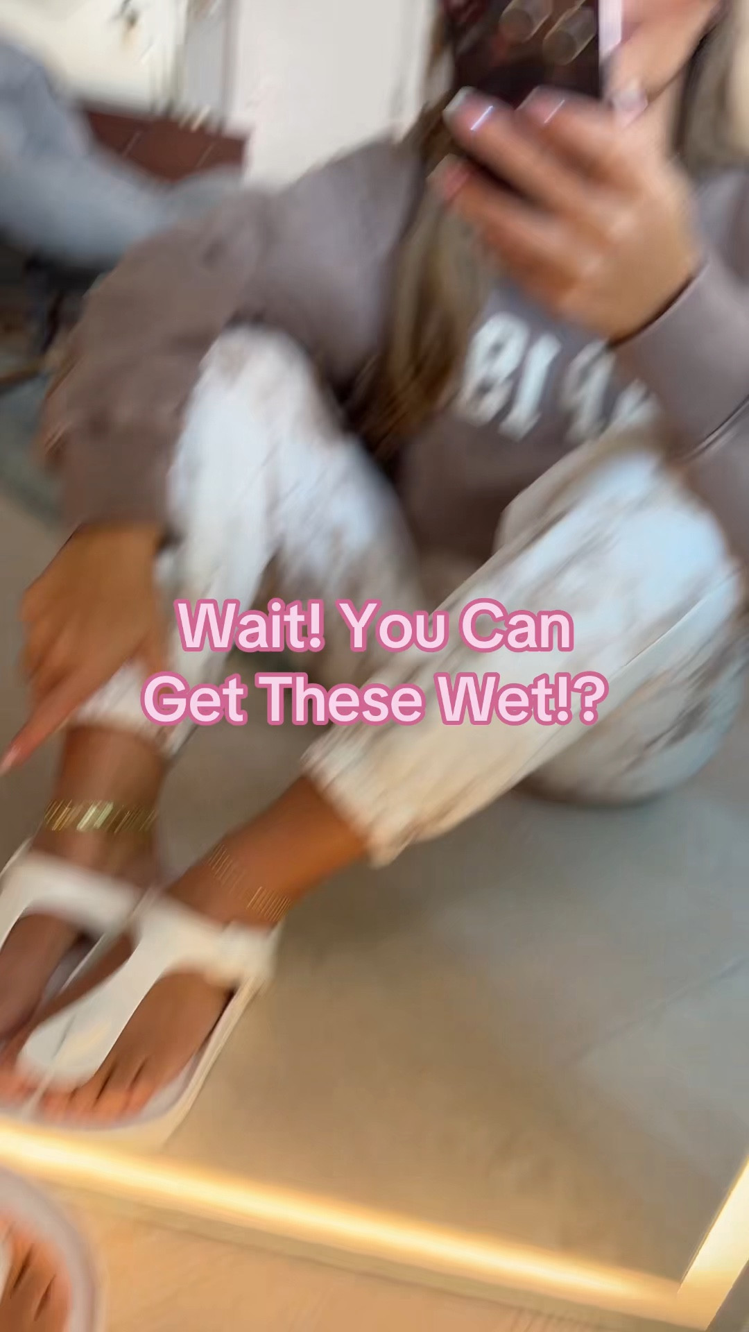 Wait, you can get these WET?! 👀 These Birkenstock Gizeh EVA thong sandals are 100% waterproof — arch support, adjustable buckle, and this white color makes your tan POP. Half the price of the leather ones and sold through QVC. Stock is limited, check below! 🛒 Linked in my LTK! #LTKshoecrush #LTKSeasonal #LTKswim 

 