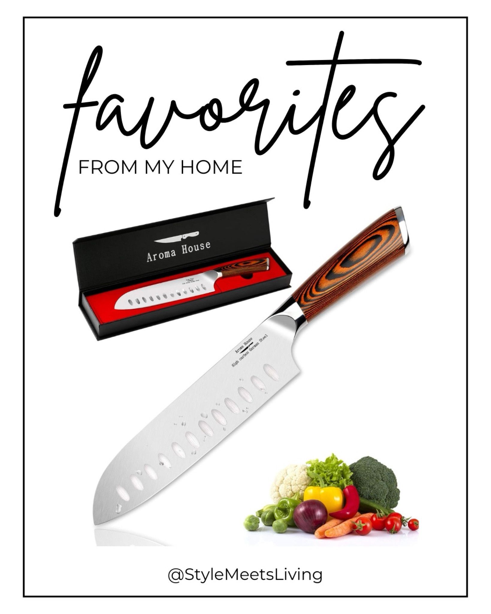 This 7-inch Santoku knife is a total game-changer in my kitchen! 🔪 Ultra-sharp, perfectly balanced, and so easy to handle. If you need a go-to knife for everyday cooking, this one’s it!

#KitchenEssentials #CookingMadeEasy #MustHaveKnife #KitchenKnives #ChefKnife #CookingTools

#LTKFindsUnder50 #LTKHome