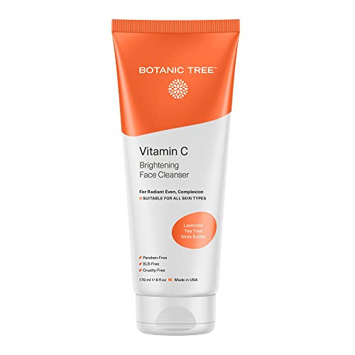 Botanic Tree Vitamin C Face Wash - Facial Cleanser for All Skin Types, Aging Skin, Dry Skin, Mini... | Amazon (US)