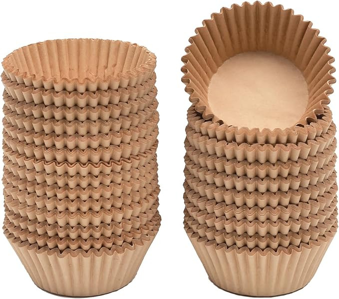 600pcs Natural Cupcake Liners Muffin Linner No Smell, Food Grade Brown Baking Cups（Standard Siz... | Amazon (US)