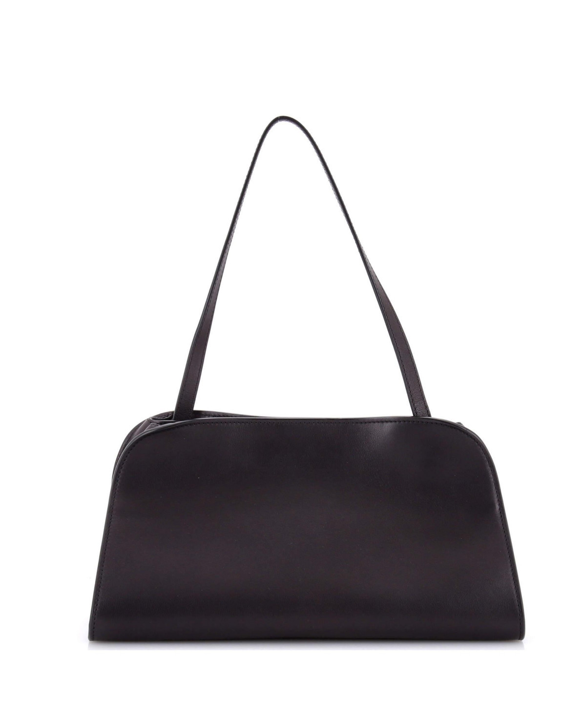 Pre-Owned The Row Small Peggy Shoulder Bag Leather - Black | Macy's