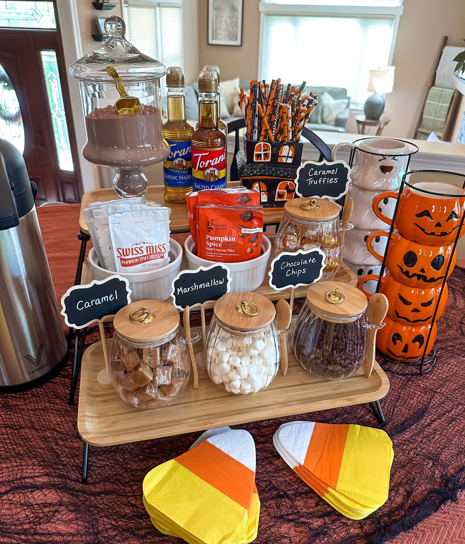 Halloween Hot Cocoa Bar 🖤🧡 Entertaining, party, fall, home

#LTKHome #LTKFindsUnder50 #LTKParties